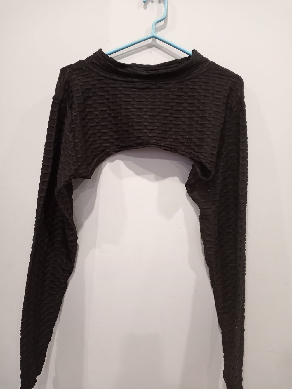 Textured Black Long-Sleeve 3 Pc - Women